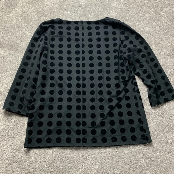 Ann Taylor Factory Top Velvet Polka Dots - Picture 2 of 2